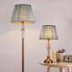 Vertical Living Room Study-Style Nordic Copper Floor-Standing Bedside Lamp American-Style Table Lamp Crystal Floor Lamp Bedroom Retro Light Luxury