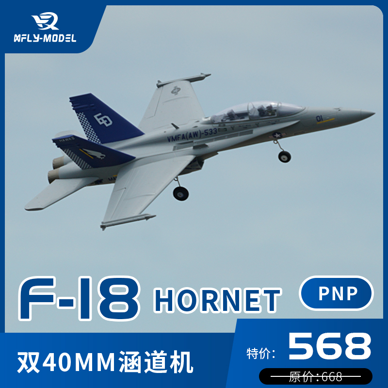 Xfly Twin Dual 40mm F-18 Hornet Ducted-Fan Fighter Gray Xfly Twin Dual 40mm F-18 Hornet Ducted-Fan Fighter Gray