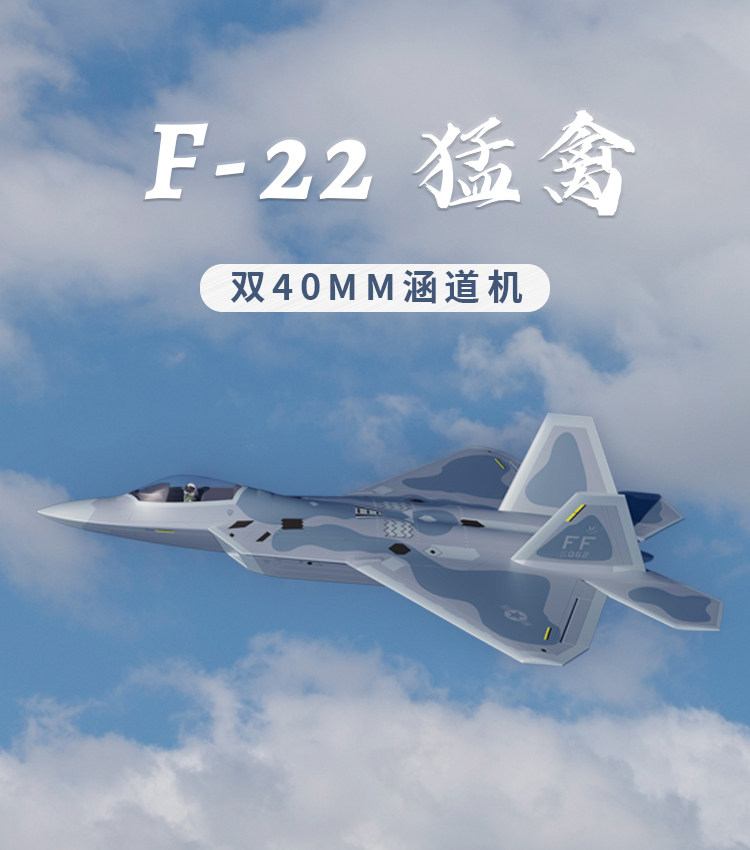 F22 twin 40mm jet