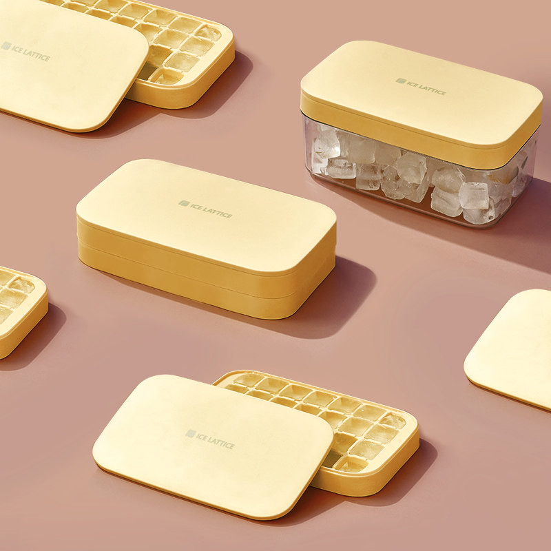 Ice cube mold large-capacity silicone ice cube mill household ice box large ice box ice storage box commercial ice maker