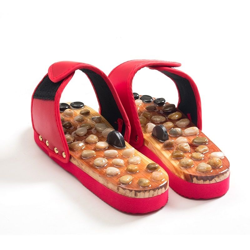Cobblestone Massage Slippers Indoor Women Acupoint Foot Therapy Reflexology Sole Cool Home Finger Pressure Plate Plantar Male Summer Instrumental