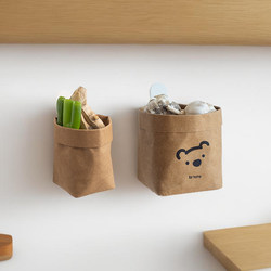 Scandinavian Wall Hanging Onion Ginger Garlic Storage Basket Kitchen Environmentally Friendly Ginger Garlic Storage Box Kitchen Household Hanging Bag ins