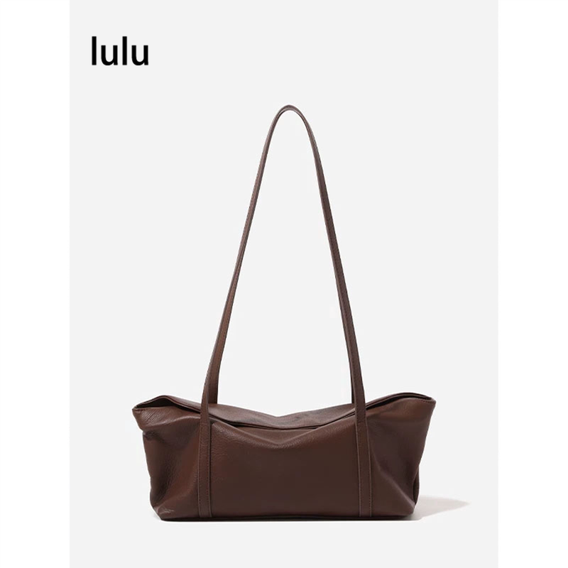 Lululemon Bag Women's 2026 New Style Genuine Leather Large Commuter Bag Large Capacity Handbag Shoulder Bag Tote Bag for Women