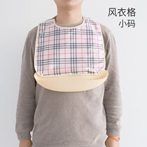 Elderly eating bib thickened disposable meal pocket large mouth water towel waterproof adult bib pocket adult