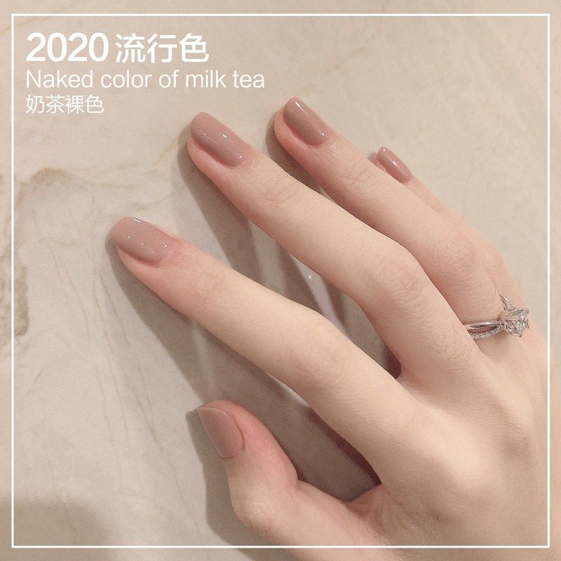 Nail Polish Free Baking Fall 2021 New Color Persistent Fast Dry Display White Mesh Red Students Nude Color Feet Toenails Rile