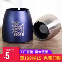 Stainless Steel Ashtrays Creativity Personality Bar Internet Café Hotel Internet Café Trendy Multifunction Windproof Large Ashtrays