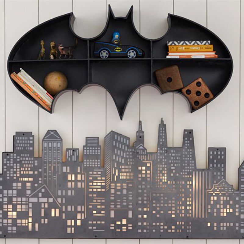 Custom creative wall-mounted bookshelf wall shelf children's study bookshelf wrought iron animal shape bookcase living room exhibition