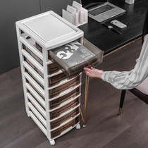 Office information B4 Short cabinet A4 cabinet drawer containing cabinet table lower file frame five bucket cabinet plastic belt wheel