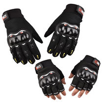 Motorcycle motorcycle protective full-finger gloves mens protective knight long-finger outdoor sports breathable half-finger mens four seasons