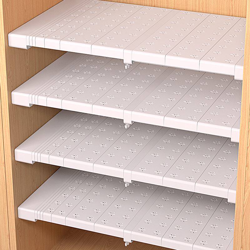 Storage artifact in the cabinet wardrobe storage layered partition wall shelf non-perforated integral cabinet retractable