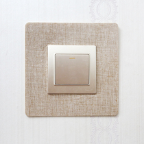 Switch frame cover open light patch protective cover socket decorative wall sticker household fabric non-stick and dirt-proof switch cover