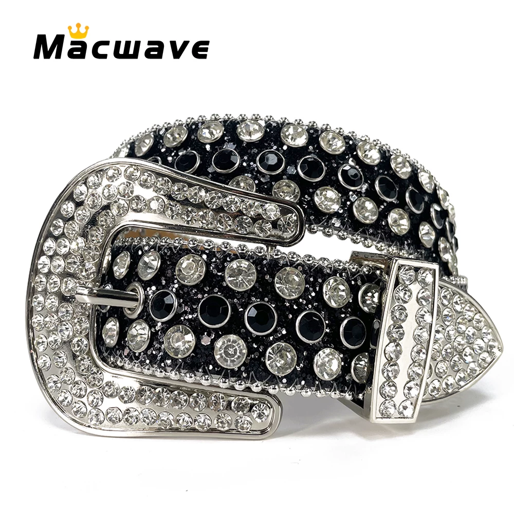 Пояса в западном punk RhineStones для женщин Мужчины высокого качества BL