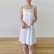 Pure cotton white lining dress harness with dress and summer hanfu with a long style of underdress and a large size for a dress