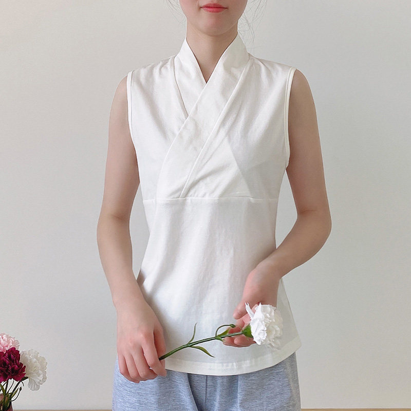 Han dress sleeveless blouse antique collar coat Y lead Chinese Fengbaiyi-li-neck old vest