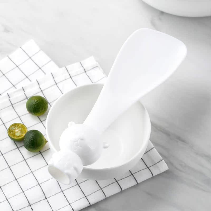 Jotun Judy Polar Bear Rice Spoon White