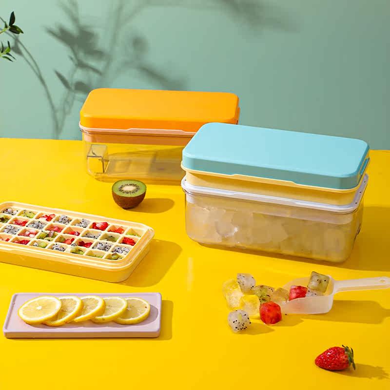 Food Grade Silicone Pressed Ice Tray Ice Cube Mold Ice Maker Box