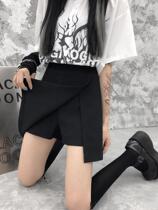 South Korea Spring Summer New Irregular Open Fork Half Body Dress Woman High Waist Display Slim Fit Design Sensation A Character Dress Short Skirt