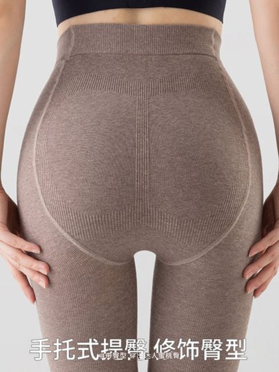 加长浅灰色针织连裤袜女外穿春秋薄款打底裤棉高个子加厚绒踩脚袜