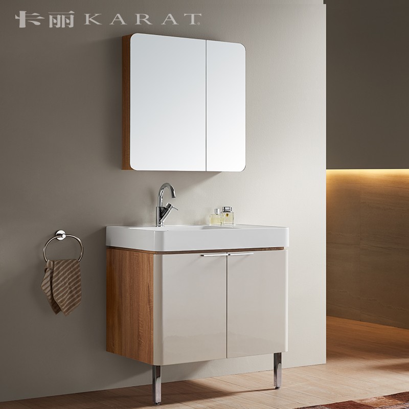 KARAT Cari Bathroom Nordic Bath Room Cabinet Combination Modern Minima Bathroom Suit Handwashing Pool Face Composition