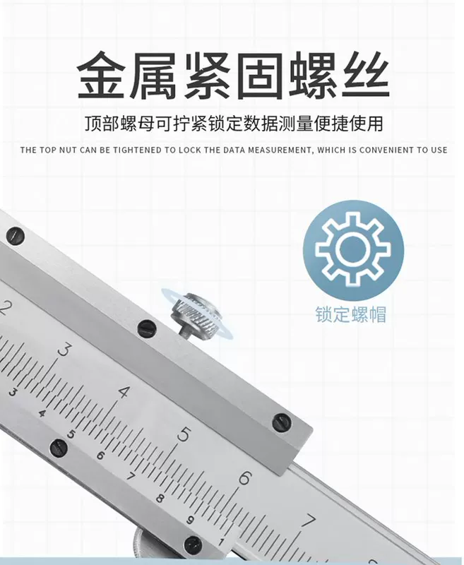 Tập Vernier Caliper 0-150mm Thép không gỉ 0-200mm 0-300mm Đồng hồ đo dầu Cơ khí chính xác cao Cấp công nghiệp hướng dẫn sử dụng thước kẹp điện tử thước cặp điện tử mitutoyo