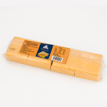 Mioclan Duo Cheddar cheese slices 80 slices dry cheese slices ready-to-eat sandwich yellow and white slices 984g*8 pack