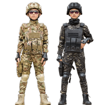 Summer childrens camouflage suit for men outdoor special forces summer camp military training performance uniforms birthday gifts for girls