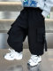 Boys' Fleece-Lined Pants for Autumn and Winter 2025, New Children's Cargo Pants, Thickened Casual Jogger Pants for Little Boys