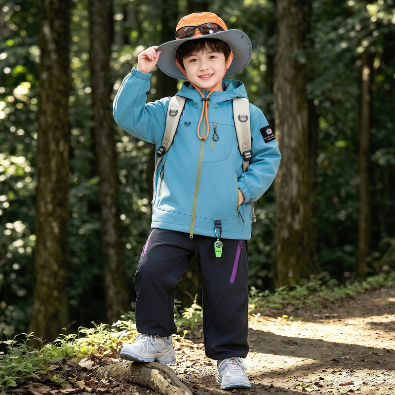 Children's Jacket Boys' Autumn Three-In-One Hooded Windbreaker 2026 New Model Girls' Outdoor Windproof Coat