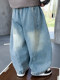 Boys' Jeans Spring and Autumn Children's Fashionable Straight Pants 2026 New Stylish Boys' Spring Loose Casual Pants