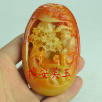 Imitation Yunnan Huanglong Jade Pine Tree Handle Pieces Natural Jade Jade Mens Toy Handpieces Hand Toy Pieces Landscape Pieces