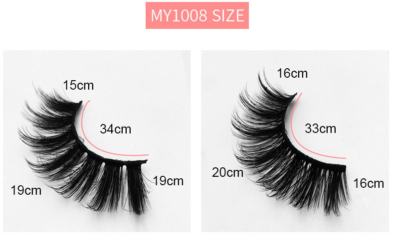 LOMO камера 10 pairs 8d mink hair natural curl thick false eyelashes