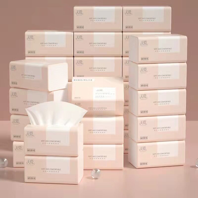 (24 hours hair) whole box 60 packs of extractable toilet paper raw wood pulp paper towels Home Extraction Facial Towels Paper Napkins paper towels