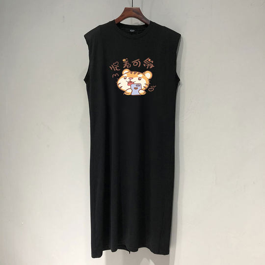 Maternity Dress, Summer Dress, Korean Style, Pure Cotton, Thin Vest Dress, Summer Sweet Elegant, Sleeveless Long Dress, Summer Style