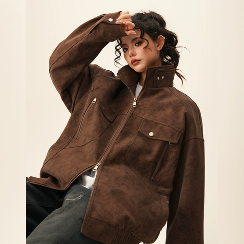 Весенняя куртка для влюбленных, в американском стиле, оверсайз