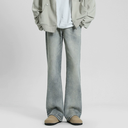 BWKA Ретро джинсы, летние штаны, в американском стиле, свободный прямой крой