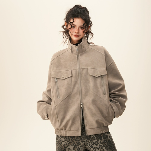 Весенняя куртка для влюбленных, в американском стиле, оверсайз