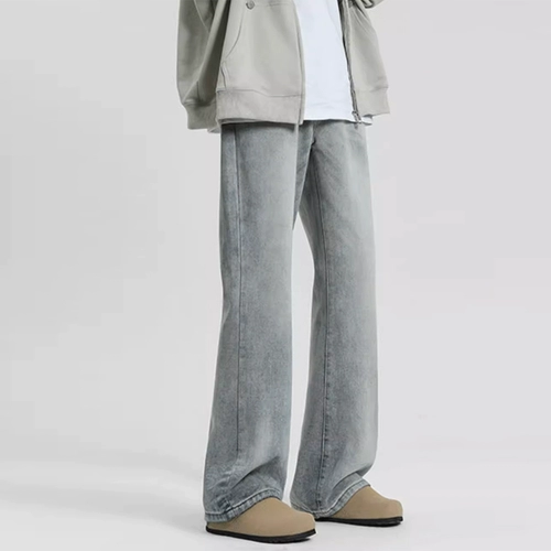 BWKA Ретро джинсы, летние штаны, в американском стиле, свободный прямой крой