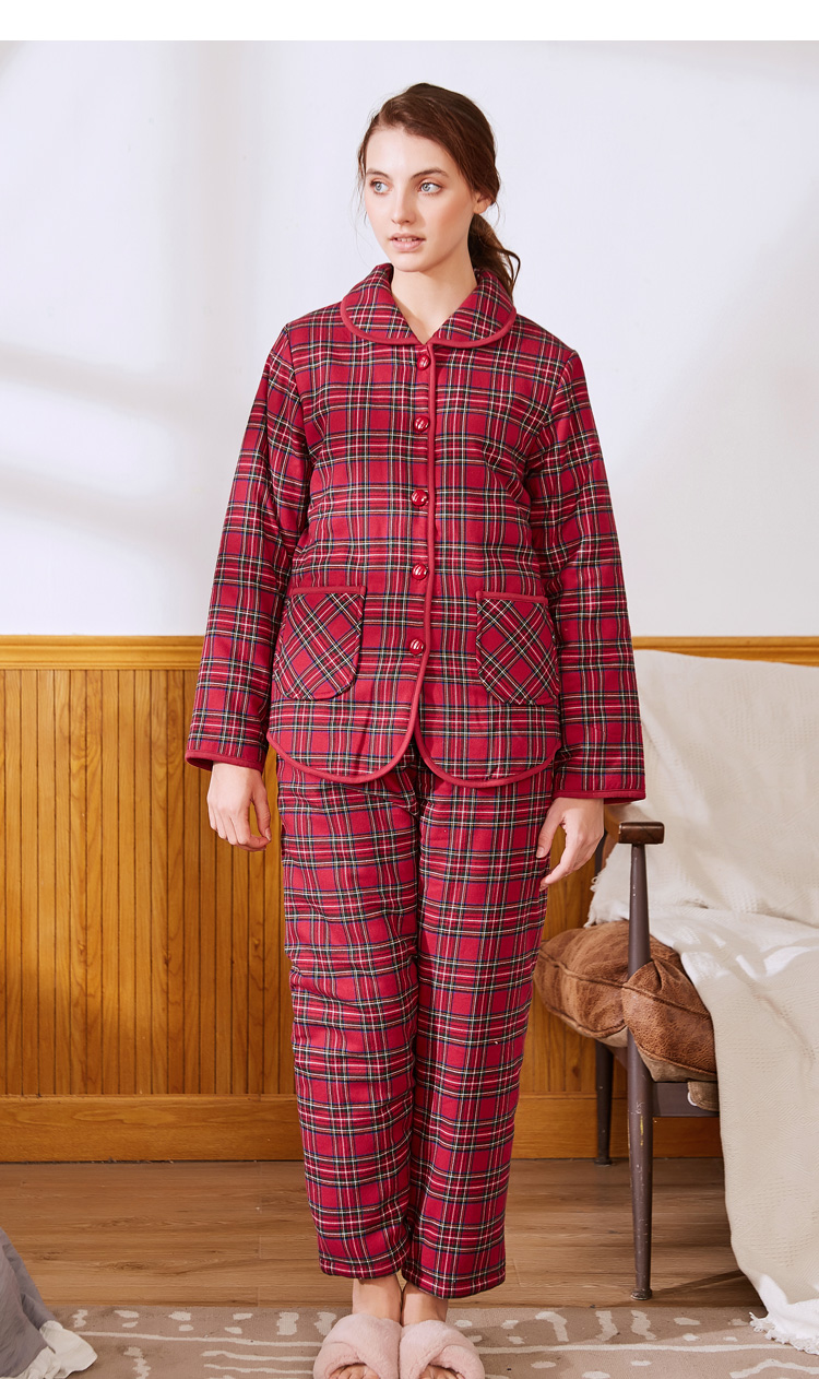 Bộ đồ ngủ mùa thu và mùa đông tiêu chuẩn của Mỹ dành cho phụ nữ đồ ngủ hình thú