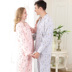 Cặp vợ chồng tiêu chuẩn Mỹ mùa xuân và mùa thu nam và nữ mùa đông cotton dễ thương hoạt hình dài tay bộ đồ ngủ cotton hai mảnh đồ ngủ phim hoạt hình Cặp đôi