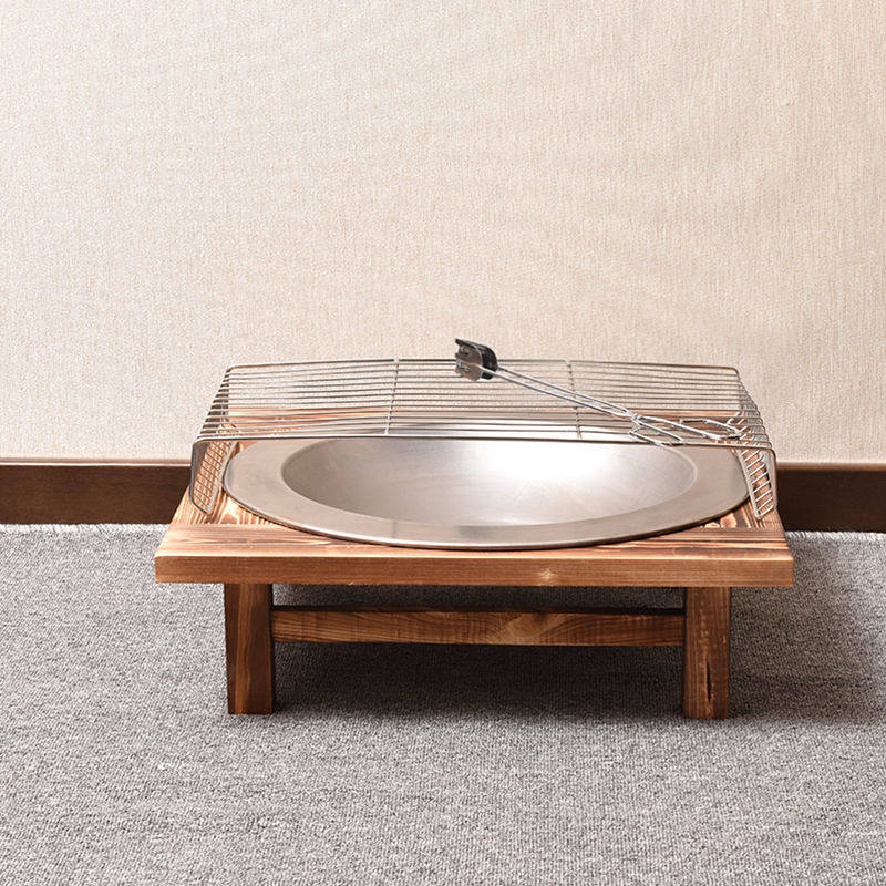 Winter roasting brazier solid wood old-fashioned cast iron charcoal brazier heating grilling stove indoor household charcoal basin grill carbon basin