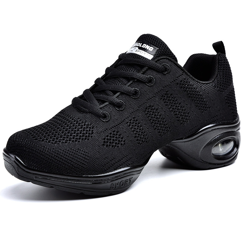 Summer flying mesh dance shoes ladies adult soft sole square dance shoes modern dance shoes Xinjiang Tibet special chain