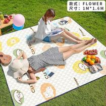 Portable moisture-proof picnic mat ultrasonic lawn cushion outdoor camping spring outing mat three-layer thickened picnic mat