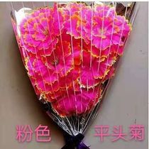Qingming Festival sacrificial supplies simulated hand-held bouquets grave-sweeping silk flowers chrysanthemums ancestor worship supplies
