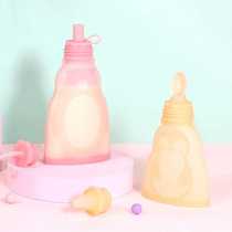 Popular silicone breast milk storage bag fresh-keeping bag portable freezable storage bag reusable milk storage bag feeding bottle