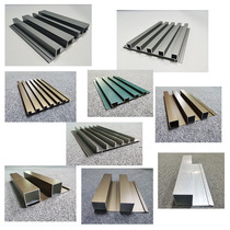 Aluminum alloy concave and convex Great Wall board shape custom wave board black and white white indoor and outdoor curtain wall aluminum profile grid plate