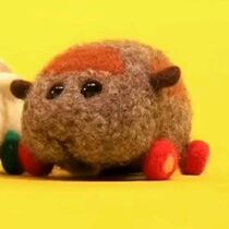 Guinea pig car stationery Wool felt doll doll peripheral doll Two-dimensional poke poke music handmade absorbent doll