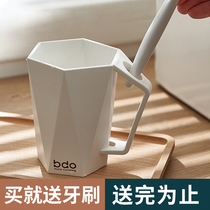  Brushing tooth cup Mouth cup Tooth cylinder Brushing cup mouthwash cup tooth cup Household creative toothbrush cup Washing cup Simple