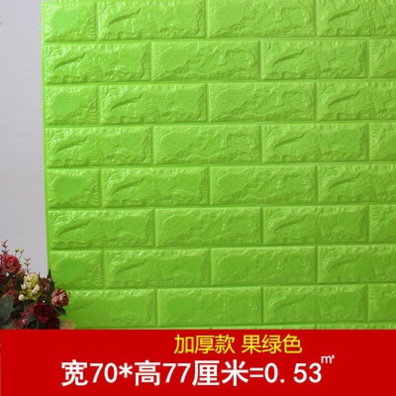 Foam wall brick kitchen high temperature resistant stickers self-adhesive board sponge stickers creative tile wall stickers 3d three-dimensional foam