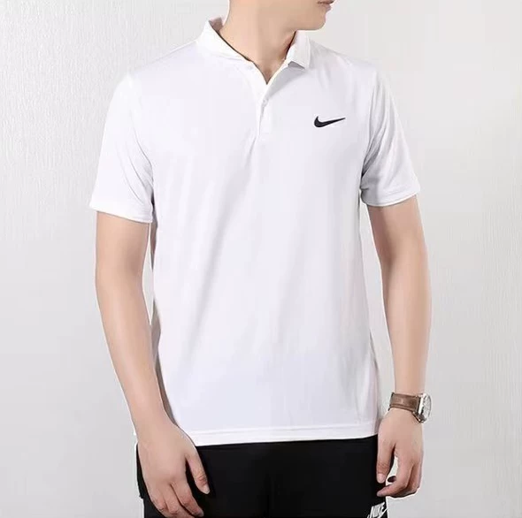 Nike, летняя теннисная поло, дышащий быстросохнущий спортивный костюм, футболка с коротким рукавом