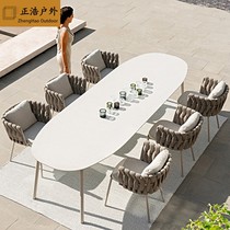 Outdoor vine tables and chairhouseVilla CourtyLeisure outdoor waterproof hotel open balcony garden table and chair combination